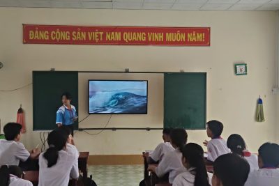 HỌC SINH LỚP 9 TRẢI NGHIỆM GIỚI THIỆU TOUR DU LỊCH AN GIANG