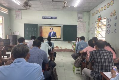 TRƯỜNG TH&THCS VĨNH THUẬN THAM GIA HỘI NGHỊ TRỰC TUYẾN TOÀN QUỐC NGHIÊN CỨU, HỌC TẬP, QUÁN TRIỆT VÀ TRIỂN KHAI THỰC HIỆN NGHỊ QUYẾT HỘI NGHỊ LẦN THỨ TƯ BAN CHẤP HÀNH TRUNG ƯƠNG ĐẢNG KHÓA XIV
