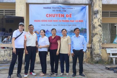 TỔ CHỨC CHUYÊN ĐỀ PHÒNG, CHỐNG ĐUỐI NƯỚC VÀ KỸ NĂNG CỨU NGƯỜI TẠI TRƯỜNG TIỂU HỌC VÀ TRUNG HỌC CƠ SỞ TÂN THUẬN 1